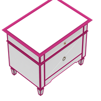 American bedside table