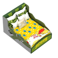Modern fabric children's single bed