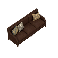 American leather art double sofa