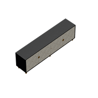 American painted TV cabinet