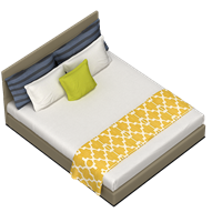 modern fabric single children bed