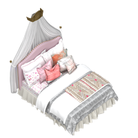 American style fabric single children bed