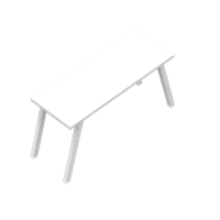 Modern straight-sided desk