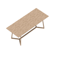 Nordic style wood dining table