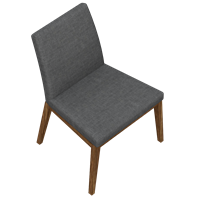 Modern fabric dining chair