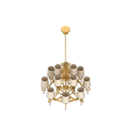 American metal chandelier