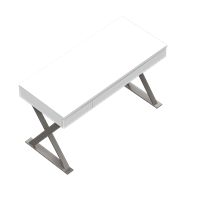 Modern straight-sided desk