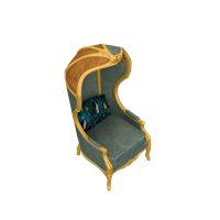 American leather art high back chair