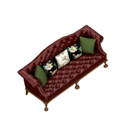 American leather art multi-person sofa