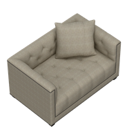 American fabric single sofa