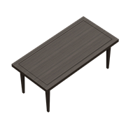 Modern wooden dining table