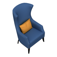 Modern fabric single sofa