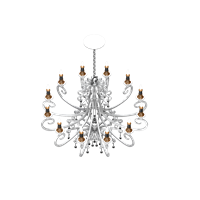 American metal chandelier