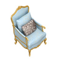 European fabric single sofa