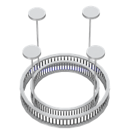 modern metal multi-level ceiling lamp