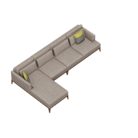 Chinese fabric corner sofa