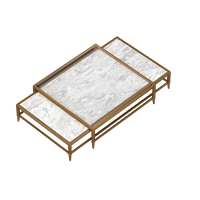 Modern marble coffee table