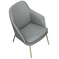 Modern leather dining chair