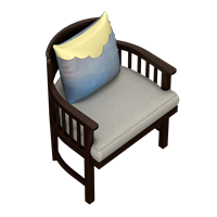 Chinese style cloth art arm-chair