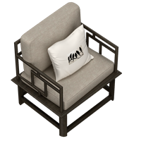 Chinese style cloth art leisure sofa