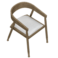 Nordic style wooden dining chair