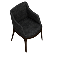 Modern leather dining chair