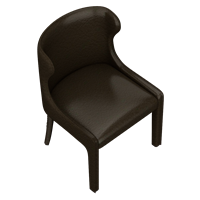 Modern leather dining chair