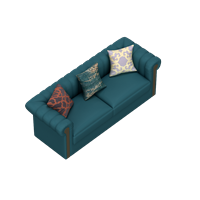 American leather art double sofa