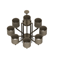 Chinese metal chandelier
