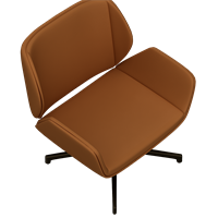Modern leather art lounge chair