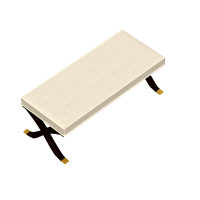 Modern wooden bed end stool