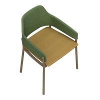 Modern fabric dining chair
