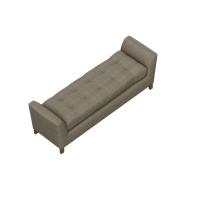 Modern fabric bed end stool