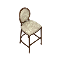 Chinese fabric bar chair