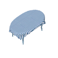 Mediterranean fabric table