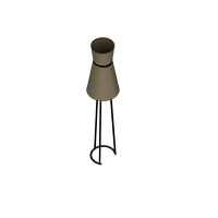 Modern fabric floor lamp