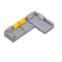 Modern fabric corner sofa