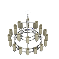 Chinese metal chandelier