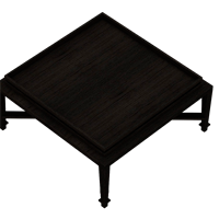 American wooden coffee table