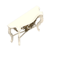 European wooden end table