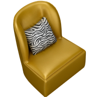 Modern leather art single sofa