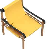 Modern wooden lounge chair