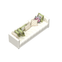 Modern leather art multi-person sofa