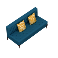 American fabric double sofa
