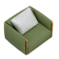 Modern fabric single sofa