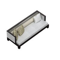 Chinese fabric multi-person sofa