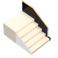Modern marble staircase