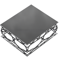 Modern metal coffee table