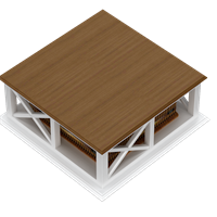 American wooden coffee table