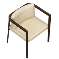 Chinese fabric dining chair
